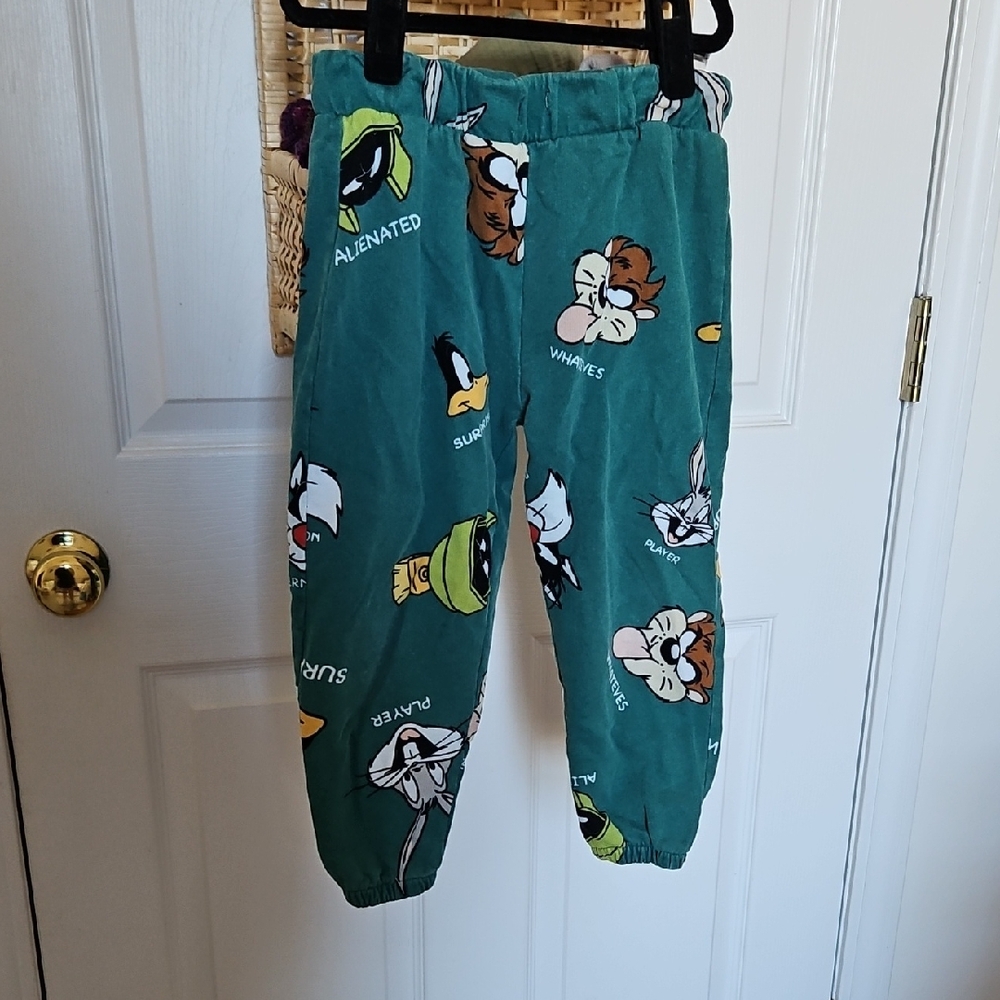 Warner Bros. Green Looney Tunes Sweatpants